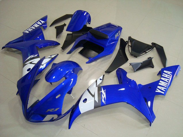 Carénage Moto R1 2002-2003 - Blanc Bleu Vente en Gros Carénage Moto R1 2002-2003 - Blanc Bleu Vente en Gros