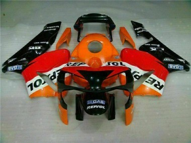 Carénage Moto CBR 600 RR 2003-2004 - Orange Repsol Vente en Gros