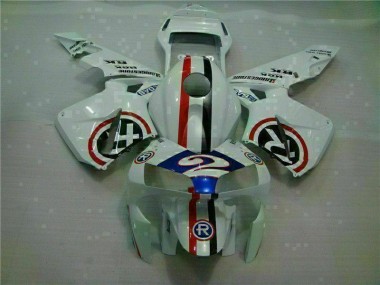Carénage Moto CBR 600 RR 2003-2004 - Blanc Bleu R 2 Vente en Gros