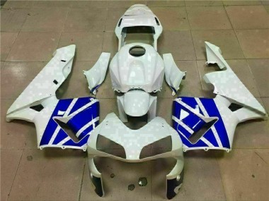 Carénages Moto CBR 600 RR 2003-2004 - Blanc Bleu Vente en Gros