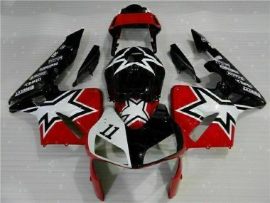 Carénage Moto CBR 600 RR 2003-2004 - Noir Blanc 11 Vente en Gros