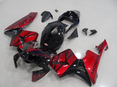 Carénage Moto CBR 600 RR 2003-2004 - Noir Rouge Bonbon Vente en Gros