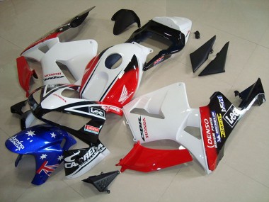 Carénage Moto CBR 600 RR 2003-2004 - Blanc Noir Rouge Lee Vente en Gros