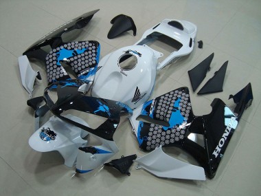 Carénage Moto CBR 600 RR 2003-2004 - Blanc Noir Bleu Vente en Gros