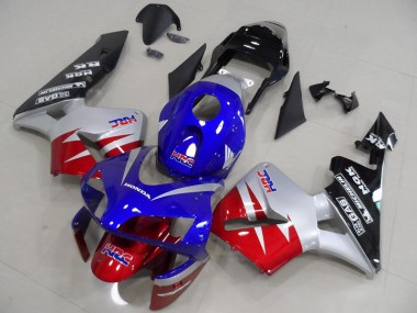 Carénage Moto CBR 600 RR 2003-2004 - Rouge Argent Bleu Vente en Gros