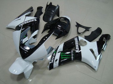 Carénage Moto ZX6R 2003-2004 - Blanc Monster Vente en Gros