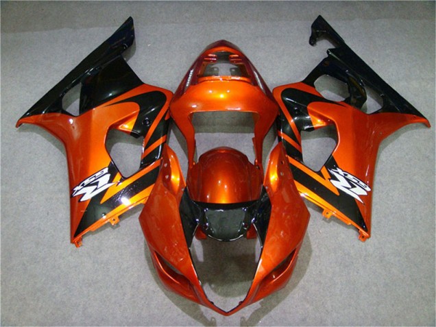 Carénage Moto GSXR 1000 K3 2003-2004 - Orange Noir Vente en Gros Carénage Moto GSXR 1000 K3 2003-2004 - Orange Noir Vente en Gros