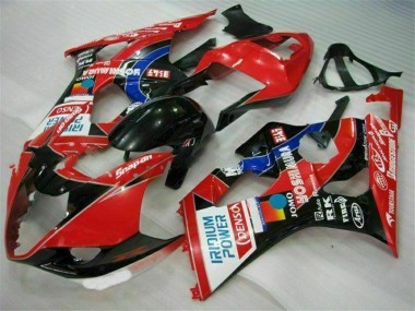 Carénages Moto GSXR 1000 K3 2003-2004 - Rouge Vente en Gros