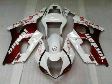Carénage Moto GSXR 1000 K3 2003-2004 - Rouge Blanc Vente en Gros