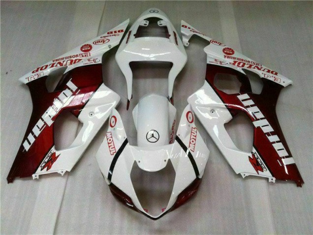 Carénage Moto GSXR 1000 K3 2003-2004 - Rouge Blanc Vente en Gros Carénage Moto GSXR 1000 K3 2003-2004 - Rouge Blanc Vente en Gros