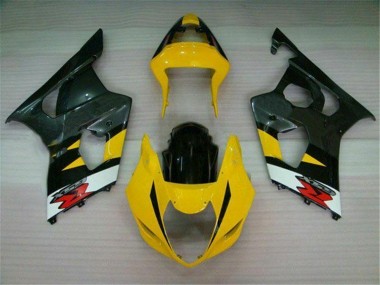 Carénage Moto GSXR 1000 K3 2003-2004 - Jaune Noir Vente en Gros
