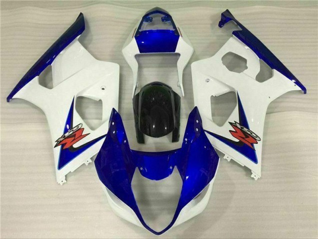Carénage Moto GSXR 1000 K3 2003-2004 - Blanc Bleu Vente en Gros Carénage Moto GSXR 1000 K3 2003-2004 - Blanc Bleu Vente en Gros