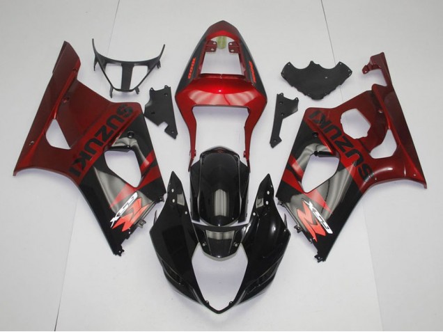 Carénage Moto GSXR 1000 K3 2003-2004 - Noir Rouge Vente en Gros Carénage Moto GSXR 1000 K3 2003-2004 - Noir Rouge Vente en Gros