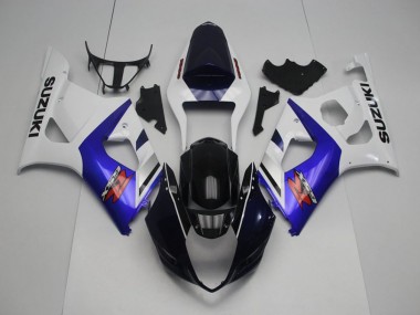 Carénage Moto GSXR 1000 K3 2003-2004 - Bleu Foncé Devant et Bleu Vente en Gros