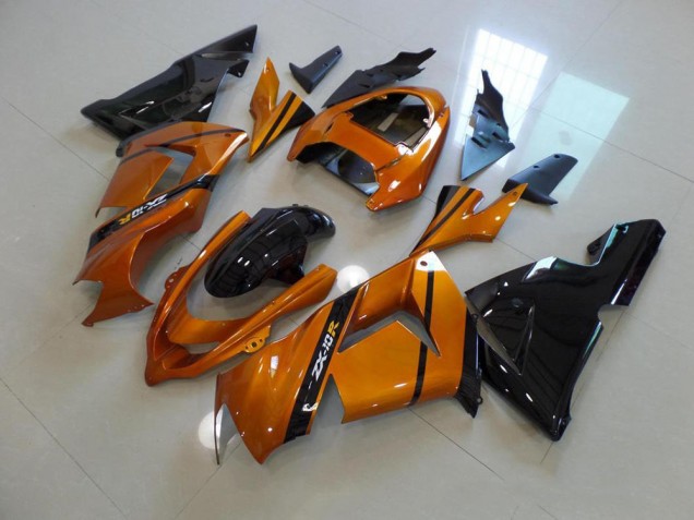 Carénage Moto ZX10R 2003-2005 - Or Noir Vente en Gros Carénage Moto ZX10R 2003-2005 - Or Noir Vente en Gros