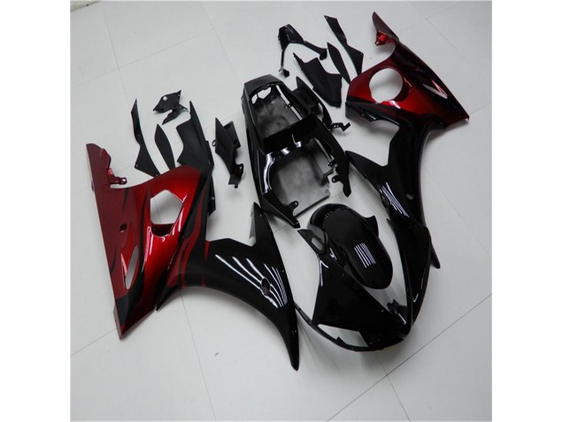 Carénage Moto R6 2003-2005 - Noir Rouge Vente en Gros Carénage Moto R6 2003-2005 - Noir Rouge Vente en Gros