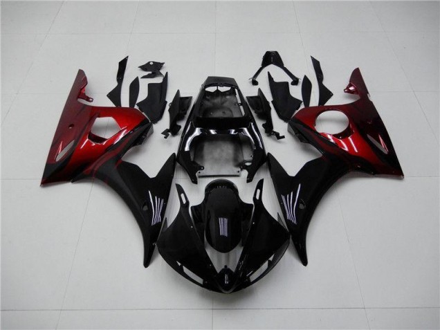 Carénage Moto R6 2003-2005 - Noir Rouge Vente en Gros Carénage Moto R6 2003-2005 - Noir Rouge Vente en Gros