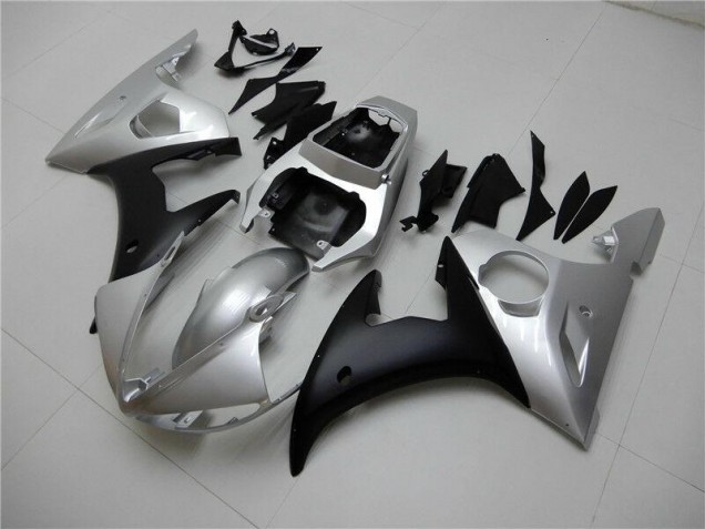 Carénage Moto R6 2003-2005 - Argent Noir Vente en Gros Carénage Moto R6 2003-2005 - Argent Noir Vente en Gros