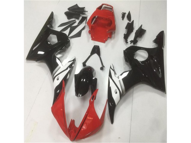 Carénage Moto R6 2003-2005 - Rouge Noir Blanc Vente en Gros Carénage Moto R6 2003-2005 - Rouge Noir Blanc Vente en Gros