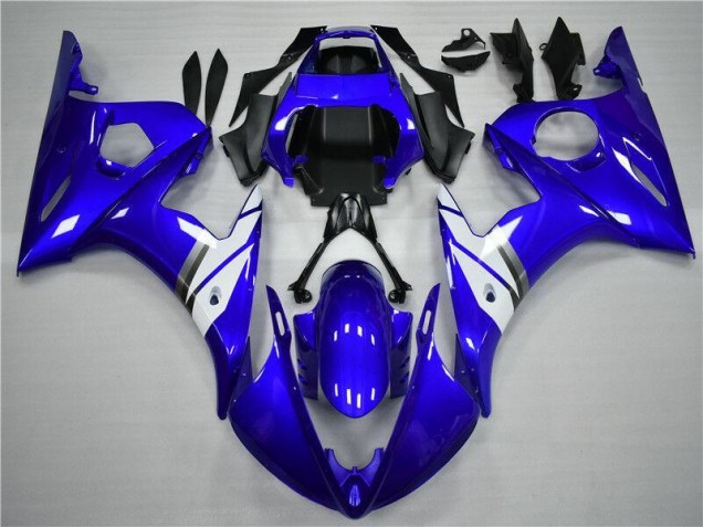 Kit Carénages Motos Complet R6 2003-2005 - Bleu Blanc Vente en Gros Kit Carénages Motos Complet R6 2003-2005 - Bleu Blanc Vente en Gros