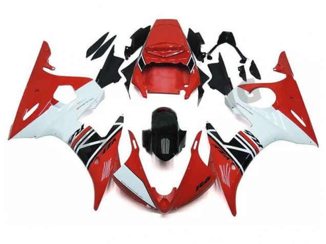 Carénage Moto R6 2003-2005 - Rouge Blanc Noir Vente en Gros Carénage Moto R6 2003-2005 - Rouge Blanc Noir Vente en Gros