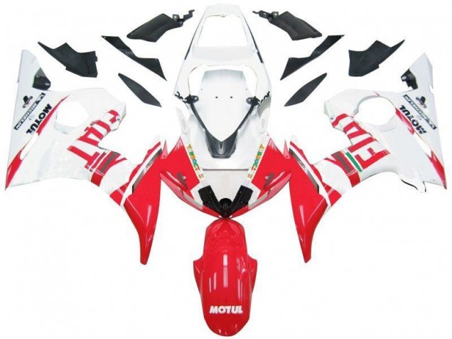 Carénage Moto R6 2003-2005 - Blanc Rouge Fiat Vente en Gros Carénage Moto R6 2003-2005 - Blanc Rouge Fiat Vente en Gros