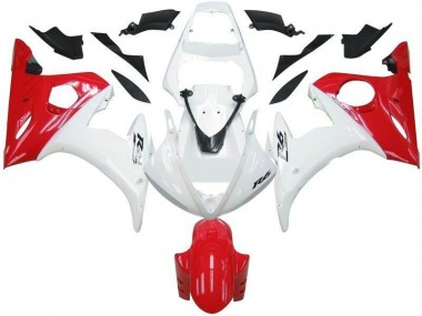 Carénage Moto R6 2003-2005 - Blanc Rouge Vente en Gros