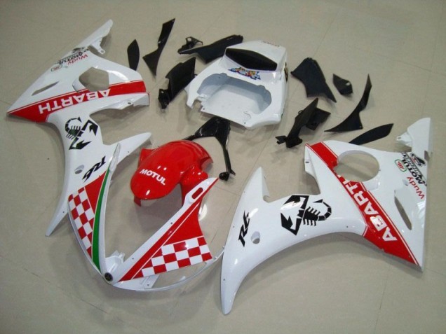 Carrosserie Moto R6 2003-2005 - Rouge Blanc Vente en Gros