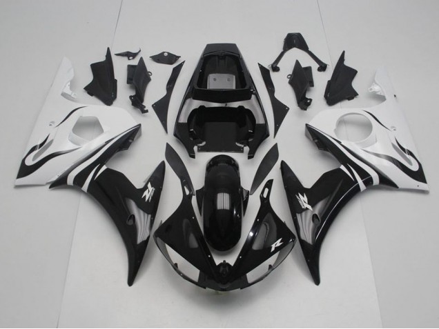Carénage Moto R6 2003-2005 - Noir et Blanc Vente en Gros Carénage Moto R6 2003-2005 - Noir et Blanc Vente en Gros