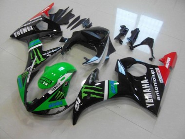 Carénage Moto R6 2003-2005 - Vert Monster Vente en Gros
