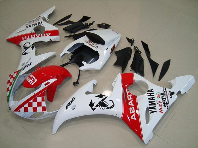 Kit Carénages Motos Complet R6 2003-2005 - Rouge Blanc Vente en Gros Kit Carénages Motos Complet R6 2003-2005 - Rouge Blanc Vente en Gros