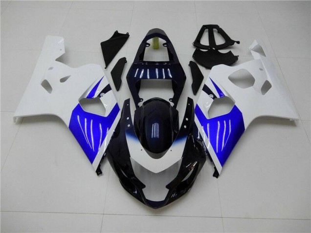 Carénage Moto GSXR 600 / 750 K4 2004-2005 - Blanc Bleu Vente en Gros Carénage Moto GSXR 600 / 750 K4 2004-2005 - Blanc Bleu Vente en Gros