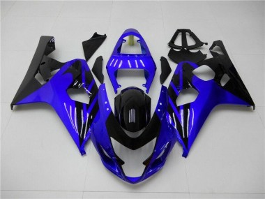 Carénages Moto GSXR 600 / 750 K4 2004-2005 - Bleu Noir Vente en Gros