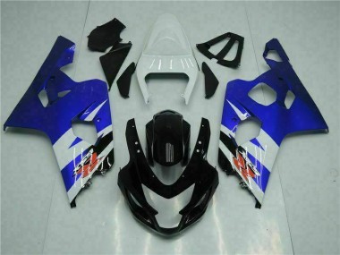 Kit Carénages Motos Complet GSXR 600 / 750 K4 2004-2005 - Bleu Noir Vente en Gros