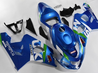 Carénages Moto GSXR 600 / 750 K4 2004-2005 - Bleu Blanc Vente en Gros