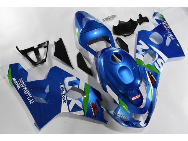 Carénages Moto GSXR 600 / 750 K4 2004-2005 - Bleu Blanc Vente en Gros Carénages Moto GSXR 600 / 750 K4 2004-2005 - Bleu Blanc Vente en Gros