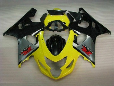 Carénages Moto GSXR 600 / 750 K4 2004-2005 - Jaune Noir Vente en Gros
