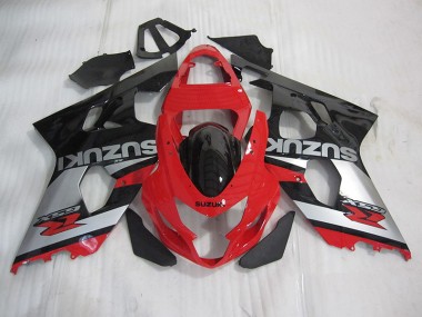Carénage Moto GSXR 600 K4 2004-2005 - Rouge Noir Argent Vente en Gros