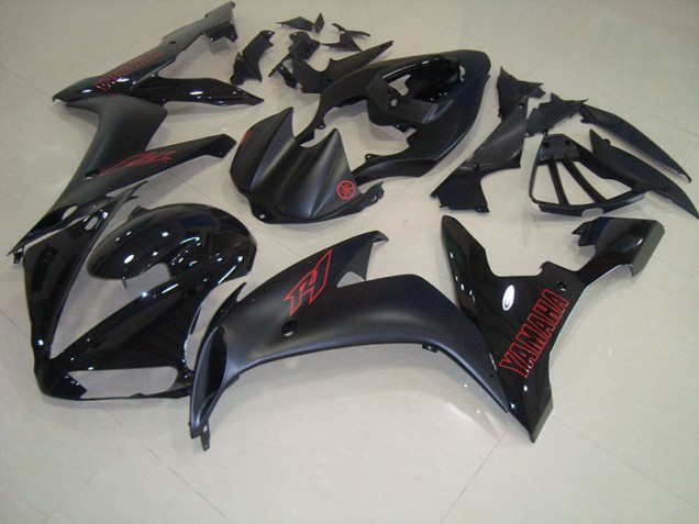Carénage Moto R1 2004-2006 - Noir Mat Rouge Vente en Gros Carénage Moto R1 2004-2006 - Noir Mat Rouge Vente en Gros