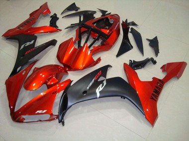 Carénage Moto R1 2004-2006 - Rouge Noir Mat Vente en Gros