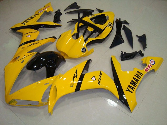 Carénage Moto R1 2004-2006 - Jaune Noir Vente en Gros Carénage Moto R1 2004-2006 - Jaune Noir Vente en Gros