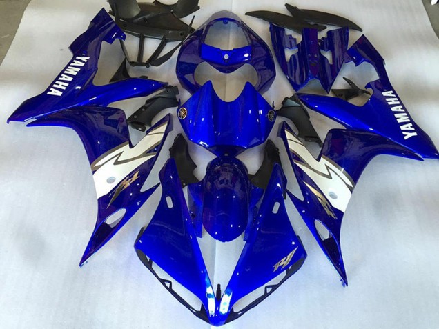 Carénage Moto R1 2004-2006 - Brillant Bleu Blanc Vente en Gros Carénage Moto R1 2004-2006 - Brillant Bleu Blanc Vente en Gros