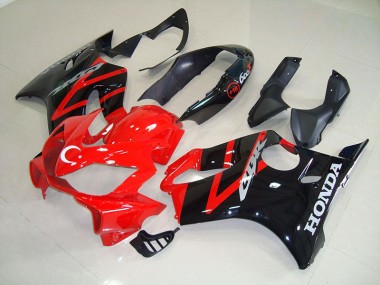 Carénages Moto CBR 600 F4i 2004-2007 - Noir Rouge Vente en Gros