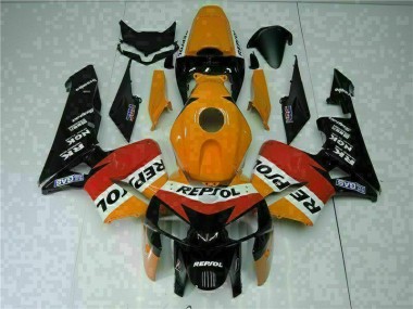 Carrosserie Moto CBR 600 RR 2005-2006 - Orange Noir Repsol Vente en Gros