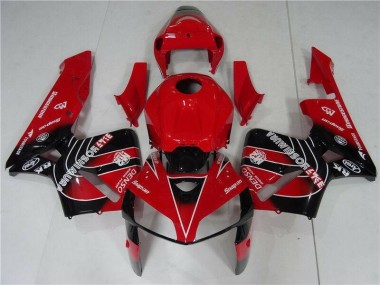 Kit Carénages Motos & Plastique CBR 600 RR 2005-2006 - Rouge Noir Vente en Gros