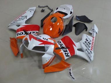Carénage Moto CBR 600 RR 2005-2006 - Orange Blanc Repsol Vente en Gros