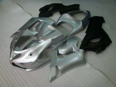 Carénage Moto ZX6R 2005-2006 - Argent Noir Vente en Gros