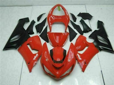 Carénages Moto ZX6R 2005-2006 - Rouge Vente en Gros