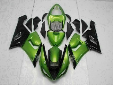 Kit Carénages Motos & Plastique ZX6R 2005-2006 - Vert Vente en Gros