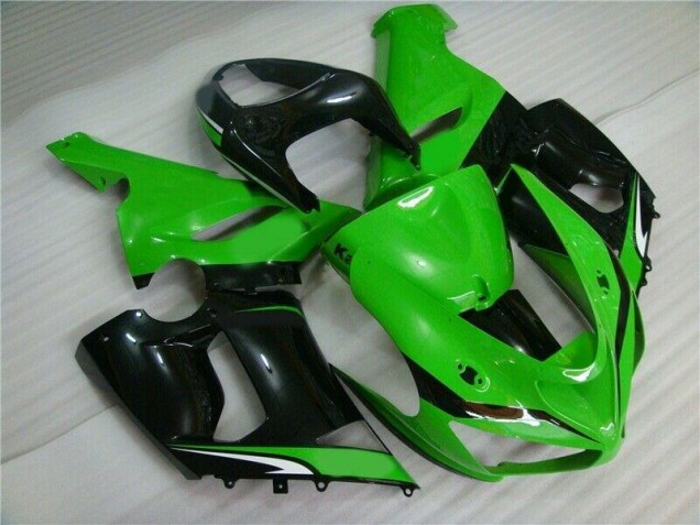 Carénage Moto ZX6R 2005-2006 - Vert Blanc Noir Vente en Gros Carénage Moto ZX6R 2005-2006 - Vert Blanc Noir Vente en Gros